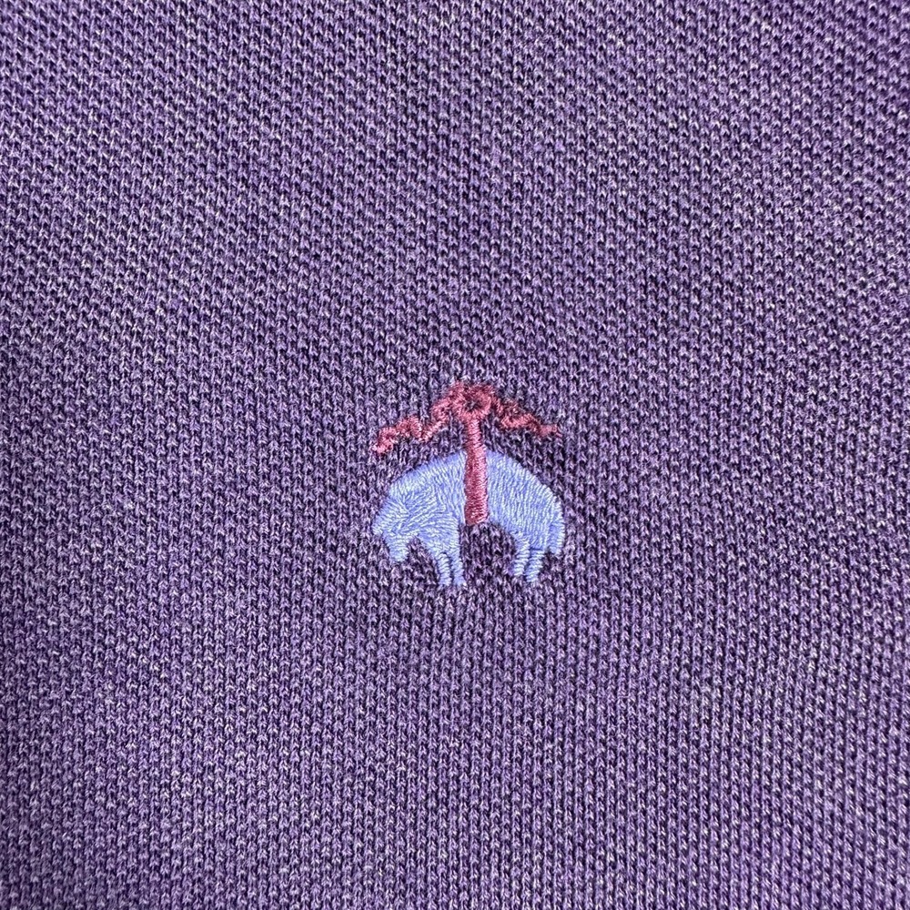 Brooks Brothers Polo Shirt Mens M Original Fit Purple - WITH FLAWS - Picture 10 of 10